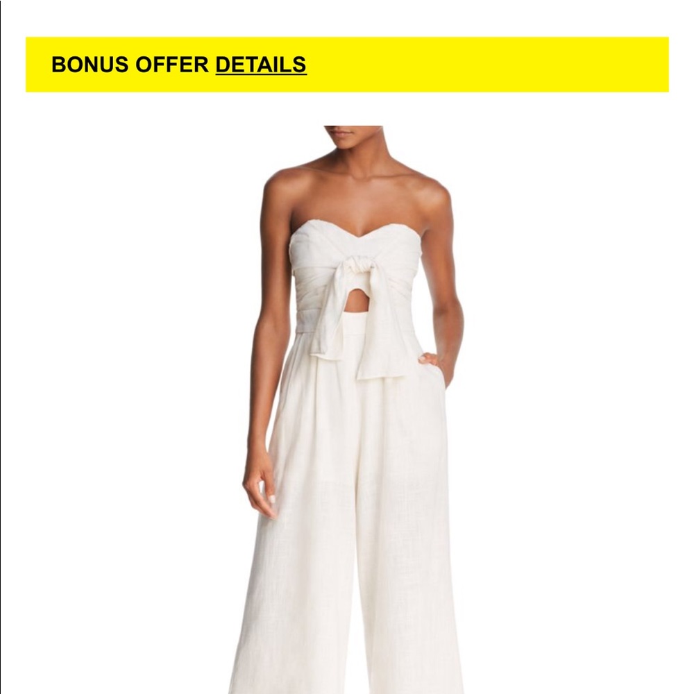 Astr linen Capri length pant suit